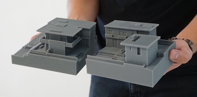 Maquette d'une maison réaliser en impression 3D STÉRÉOLITHOGRAPHIE